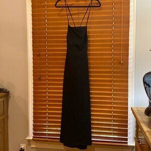 Just Fab Maxi Black Open Back sleeveless Elegant yet Sexy Dress size XXLg (c)